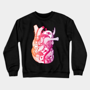 Sunset Sky Light Heart Crewneck Sweatshirt